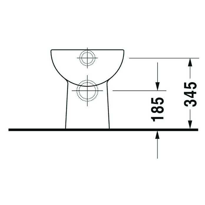 Duravit D-Code Stand-WC (Ohne WC-Sitz, Flachspüler, Weiß)