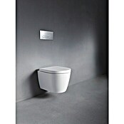 Duravit ME by Starck Spülrandloses Wand-WC Compact (Ohne WC-Sitz, Ohne Beschichtung, Tiefspüler, Weiß)