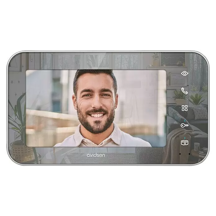 Avidsen Türklingel mit Kamera Video Türsprechanlage MayaSilber, 800 x 480 Pixel