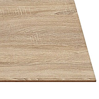 Tablero de melamina Sonoma Oak (Roble, 244 cm x 122 cm x 3 mm)