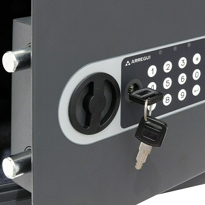 Arregui Caja fuerte para muebles 16501-S1 (L x An x Al: 31 x 20 x 20 cm, Tipo de cerradura: Códigos de usuario)