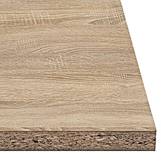 Tablero de melamina Sonoma Oak (Roble, 244 cm x 122 cm x 16 mm)
