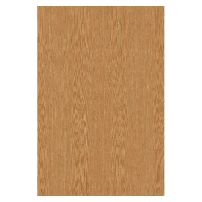 Tablero de melamina Mirror - Roble, 244 cm x 60 cm x 16 mm - Superficie con textura de madera con tonos cálidos y naturales. Ideal para diseño de muebles y acabados interiores con aspecto de madera natural.