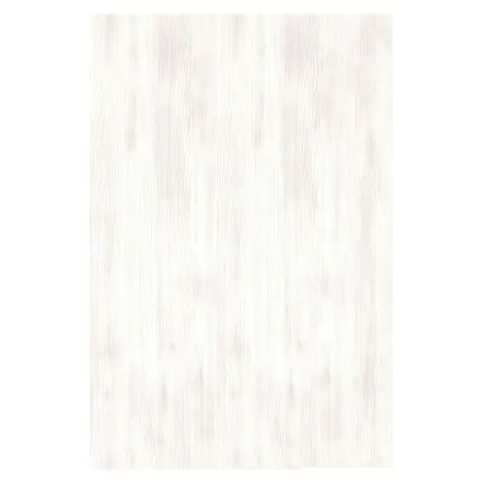 Tablero de melamina Whitewood - Roble blanco, 244 cm x 122 cm x 3 mm - Primer plano de una textura de madera blanca. La imagen muestra las finas vetas y la sutil coloración de la madera clara.
