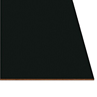 Tablero de melamina Black (Negro, 244 cm x 122 cm x 3 mm)