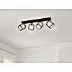 Trio Leuchten Burton Deckenstrahler (112 W, L x B x H: 18 x 71,5 x 19,5 cm, Schwarz-matt, E14, 4 Stk.) | BAUHAUS