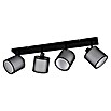 Trio Leuchten Burton Deckenstrahler (112 W, L x B x H: 18 x 71,5 x 19,5 cm, Schwarz-matt, E14, 4 Stk.) | BAUHAUS