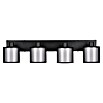 Trio Leuchten Burton Deckenstrahler (112 W, L x B x H: 18 x 71,5 x 19,5 cm, Schwarz-matt, E14, 4 Stk.) | BAUHAUS