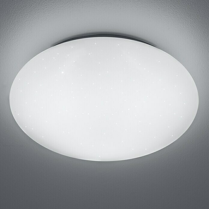 Trio Leuchten LED-Deckenleuchte rund (22 cm, | BAUHAUS Grau) H: W, Lunar 40 x 10 x Ø