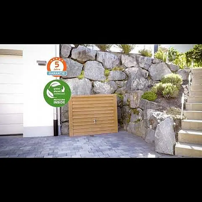 Garantia Exklusive Line Regenspeicher Woody - 350 l, Darkwood - Woody Wandtank – Benefits und Montage