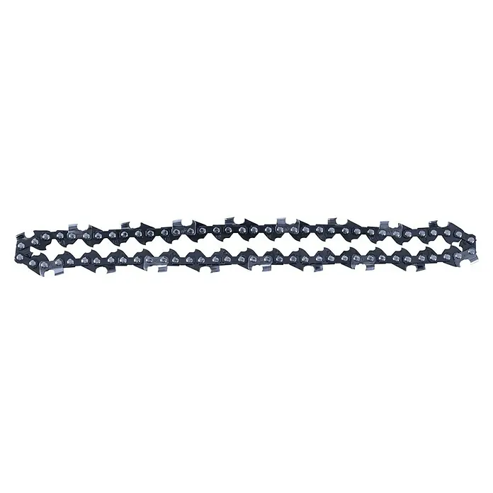 Scheppach Sägekette 6" - Anzahl Treibglieder: 31 Stk., Nutbreite: 1,1 mm - Nahaufnahme einer robusten Kettensägekette, ideal für anspruchsvolle Holzarbeiten und Baumpflege.
