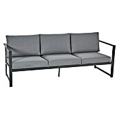 Sunfun Maja Slim Loungemöbel-Set mit Liegefunktion (4 -tlg., Aluminium/Polyesterfaser, Anthrazit/Grau) | BAUHAUS