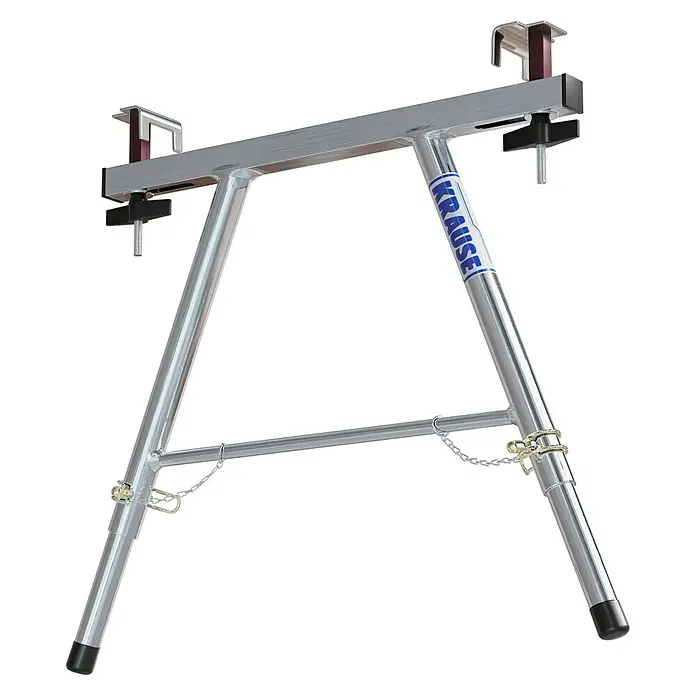 Krause Combi Abstandhalter - Teleskopierbar - Bild einer verstellbaren Krause Werkbank, ideal für Arbeitsbereiche. Robuste Konstruktion für schwere Lasten, perfekt für Profis und Heimwerker.