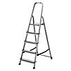 Krause Corda Stojeće ljestve (Radna visina: 3 m, Broj stuba: 5 stepenica, Dubina gazišta: 80, Aluminij)