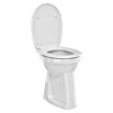 Camargue Stand-WC-Set Plus 100 (Mit Spülrand, WC Abgang: Senkrecht, Weiß)