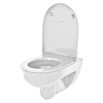 Geberit Renova Nr. 1 Spülrandloses Wand-WC-Set (Mit WC-Sitz, Tiefspüler, Weiß)