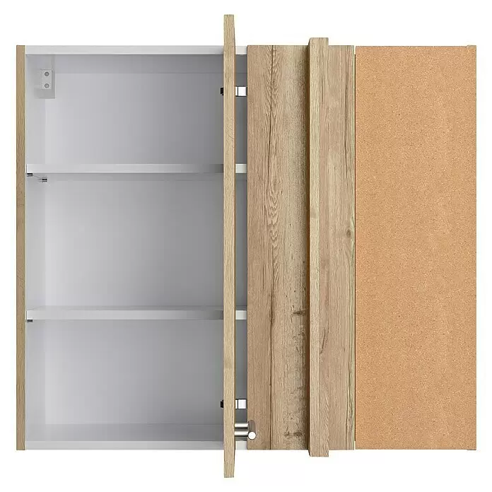 Optifit Eck-Hängeschrank Erik290L x B x H: 34,6 x 60 x 70,4 cm, Nachbildung Wildeiche