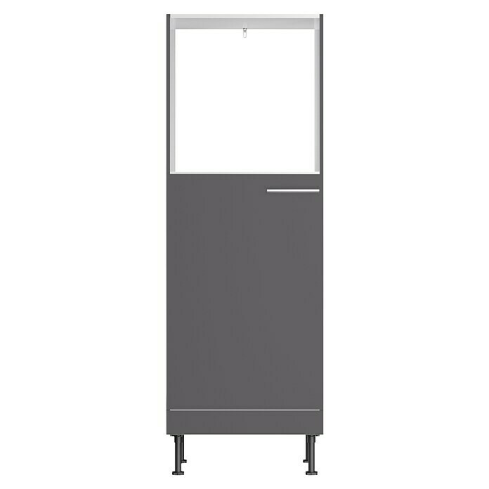 Optifit Midischrank Ingvar420 (L x B x H: 58,1 x 60 x 176,6 cm, Anthrazit matt, Für Einbaubackofen und integrierbaren Kühlschrank) | BAUHAUS