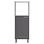 Optifit Midischrank Ingvar420 (L x B x H: 58,1 x 60 x 176,6 cm, Anthrazit matt, Für Einbaubackofen und integrierbaren Kühlschrank) | BAUHAUS