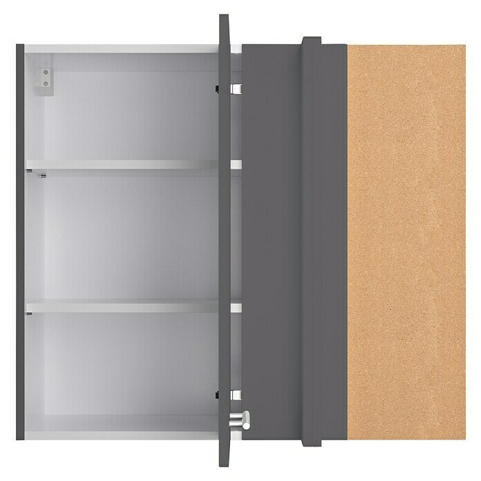 Optifit Eck-Hängeschrank Ingvar420 (L x B x H: 34,6 x 85 x 70,4 cm, Anthrazit matt) | BAUHAUS