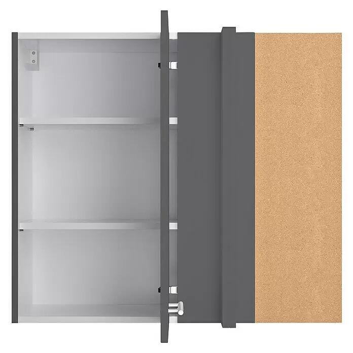 Optifit Eck-Hängeschrank Ingvar420L x B x H: 34,6 x 85 x 70,4 cm, Anthrazit matt