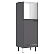 Optifit Midischrank Ingvar420 (L x B x H: 58,1 x 60 x 176,6 cm, Anthrazit matt, Für Einbaubackofen und integrierbaren Kühlschrank) | BAUHAUS