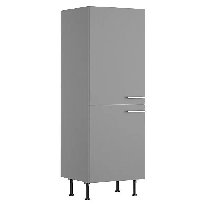 Optifit Midischrank Optikomfort Mats825L x B x H: 58,1 x 60 x 176,6 cm, Basaltgrau, Platz für Kühlschrank