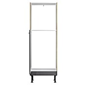 Optifit Geräteumbauschrank Jonte984 (L x B x H: 58,1 x 60 x 176,6 cm, Glanz Lack Anthrazit, Für Einbaubackofen und integrierbaren Kühlschrank) | BAUHAUS