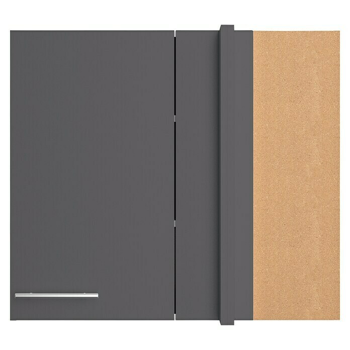 Optifit Eck-Hängeschrank Ingvar420 (L x B x H: 34,6 x 85 x 70,4 cm, Anthrazit matt) | BAUHAUS