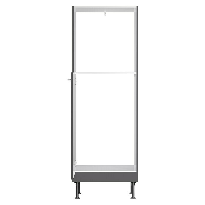 Optifit Midischrank Ingvar420 (L x B x H: 58,1 x 60 x 176,6 cm, Anthrazit matt, Für Einbaubackofen und integrierbaren Kühlschrank) | BAUHAUS