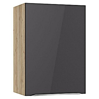 Optifit Hängeschrank Optikomfort Linus984 (L x B x H: 34,6 x 50 x 70,4 cm, Glanz Lack Anthrazit)