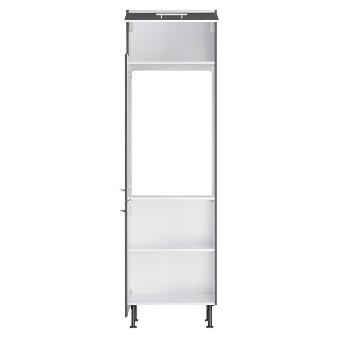 Optifit Hochschrank Ingvar420 (L x B x H: 58,1 x 60 x 211,8 cm, Anthrazit matt, Für integrierbaren Kühlschrank) | BAUHAUS