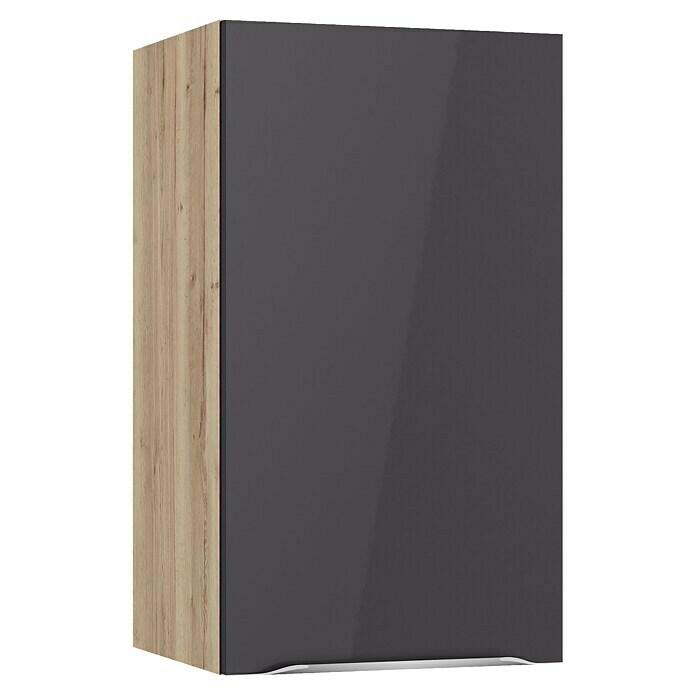 Optifit Hängeschrank Optikomfort Linus984 (L x B x H: 34,6 x 40 x 70,4 cm, Glanz Lack Anthrazit) | BAUHAUS