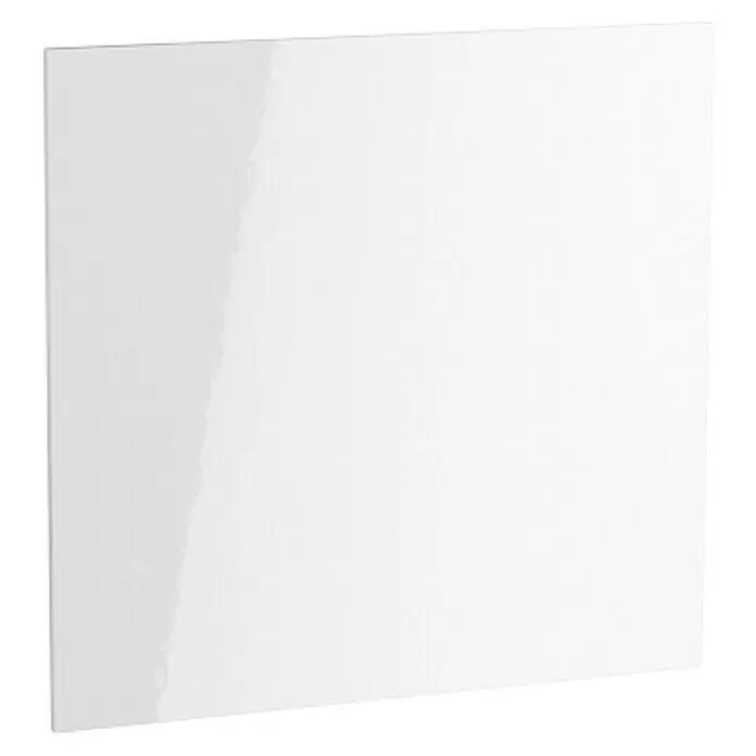 Optifit Geschirrspülerfront Optikomfort Rurik986 - L x B x H: 1,6 x 59,6 x 57,2 cm, Glanz Lack Weiß - Leeres weißes Rechteckblatt mit leicht glänzender Oberfläche, ideal für vielseitige Anwendungen.