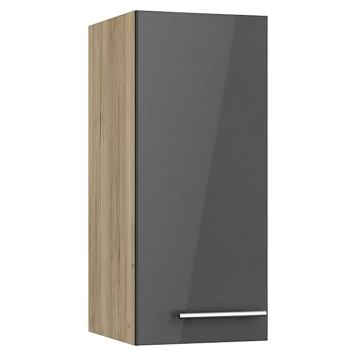 Optifit Hängeschrank Jonte984L x B x H: 34,6 x 30 x 70,4 cm, Glanz Lack Anthrazit