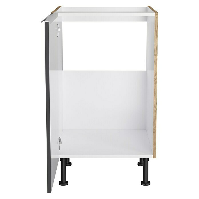 Optifit Spülenunterschrank Optikomfort Linus984 (L x B x H: 58,1 x 50 x 87 cm, Glanz Lack Anthrazit) | BAUHAUS