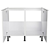 Optifit Spülenunterschrank Optikomfort Arvid 986 (58,1 x 100 x 87 cm, Glanz Lack Weiß) | BAUHAUS