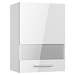 Optifit Glas-Hängeschrank Optikomfort Rurik986 (L x B x H: 34,6 x 50 x 70,4 cm, Glanz Lack Weiß)