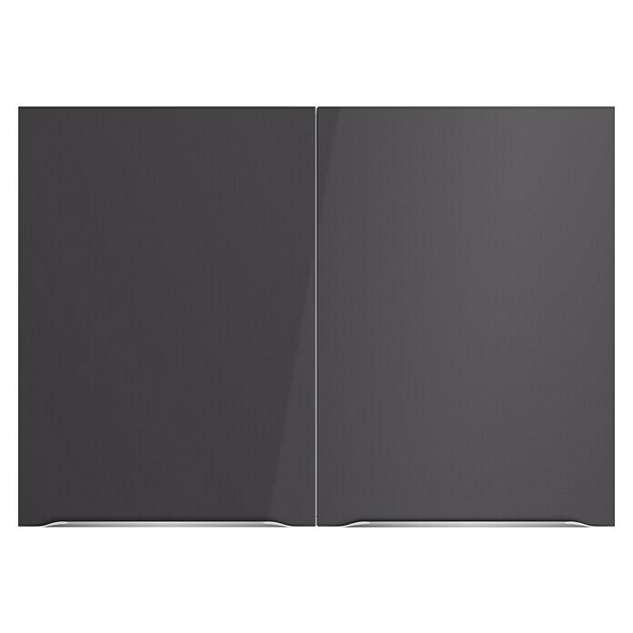 Optifit Hängeschrank Optikomfort Linus984 (L x B x H: 34,6 x 100 x 70,4 cm, Glanz Lack Anthrazit) | BAUHAUS