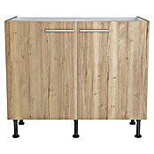 Optifit Spülenunterschrank Erik290 (L x B x H: 58,1 x 100 x 87 cm, Nachbildung Wildeiche) | BAUHAUS