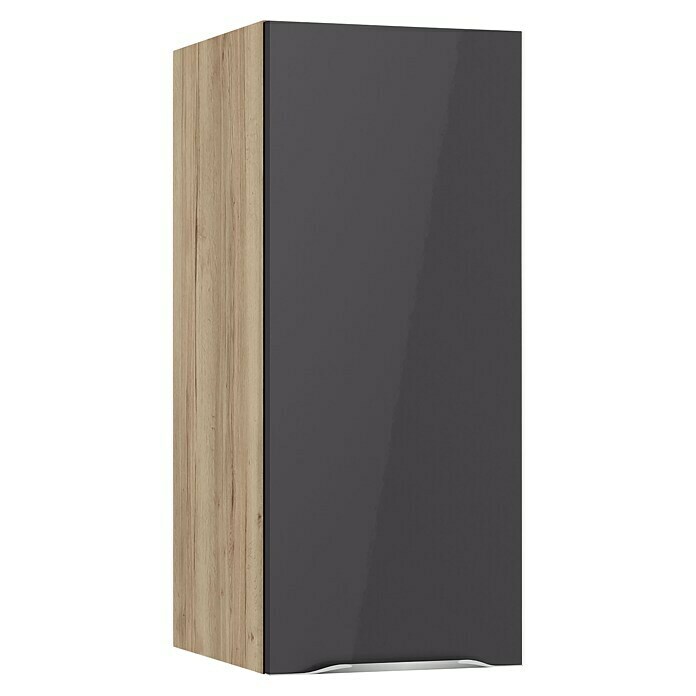 Optifit Hängeschrank Optikomfort Linus984 (L x B x H: 34,6 x 30 x 70,4 cm, Glanz Lack Anthrazit) | BAUHAUS