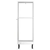 Optifit Geräteumbauschrank Optikomfort Rurik986 (L x B x H: 58,1 x 60 x 176,6 cm, Glanz Lack Weiß, Für Einbaubackofen und integrierbaren Kühlschrank) | BAUHAUS