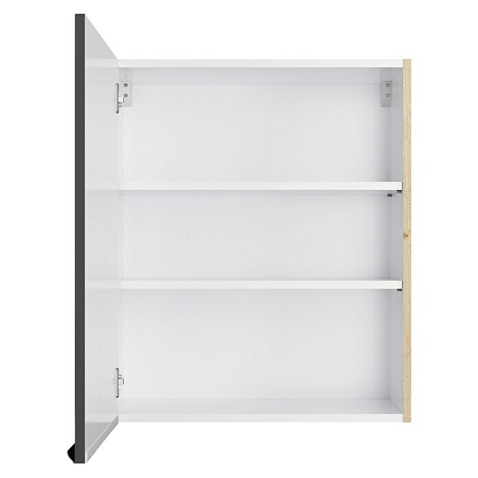 Optifit Hängeschrank Optikomfort Linus984 (L x B x H: 34,6 x 60 x 70,4 cm, Glanz Lack Anthrazit) | BAUHAUS