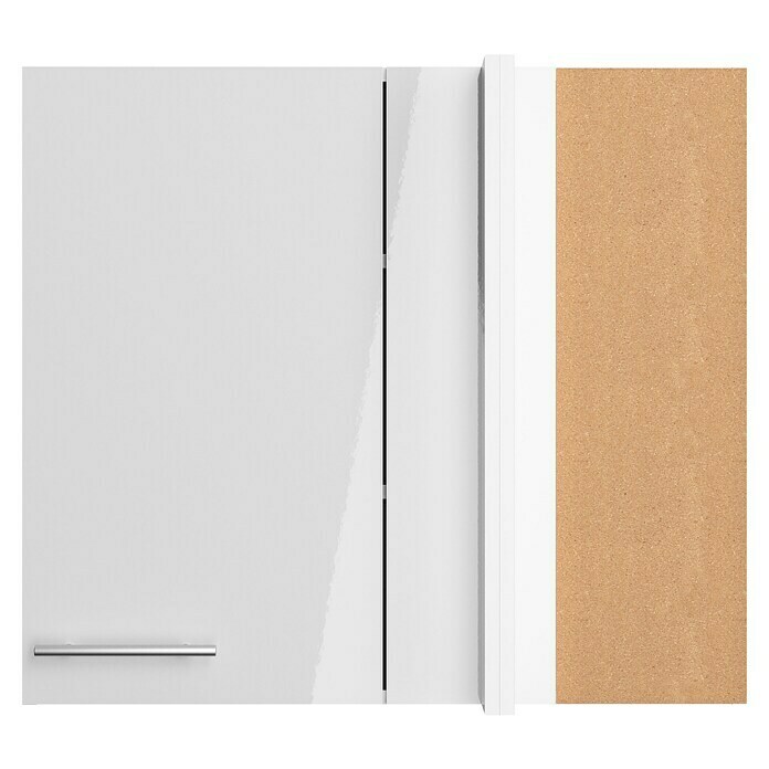 Optifit Eck-Hängeschrank Optikomfort Rurik986 (L x B x H: 34,6 x 85 x 70,4 cm, Glanz Lack Weiß) | BAUHAUS