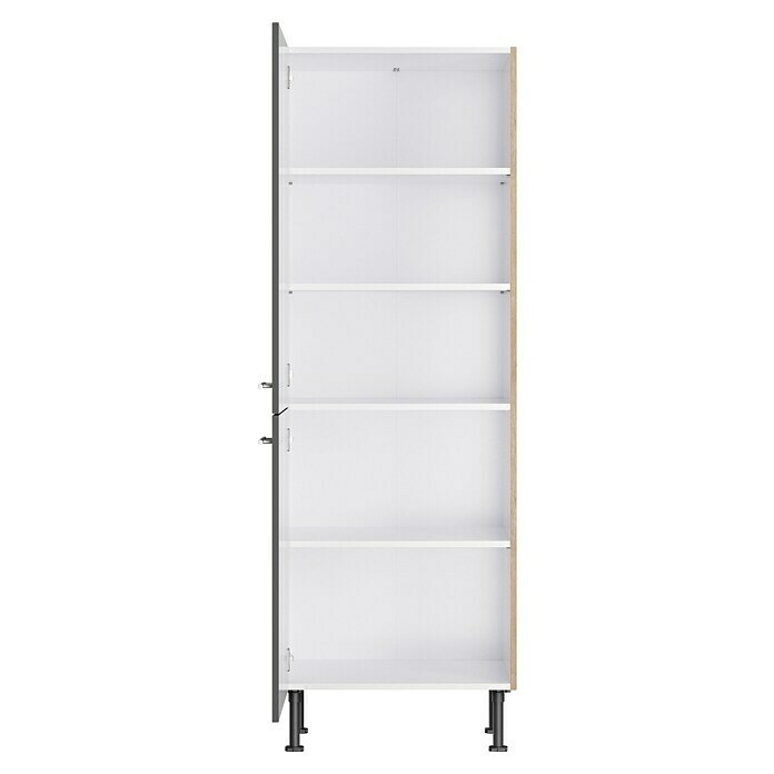 Optifit Midischrank Jonte984 (Glanz Lack Anthrazit, L x B x H: 58,1 x 60 x 176,6 cm) | BAUHAUS