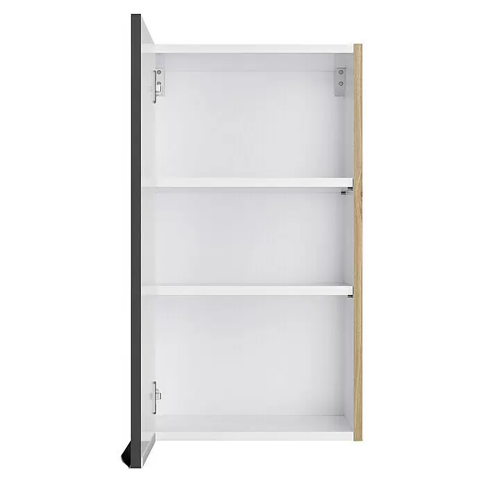 Optifit Hängeschrank Optikomfort Linus984L x B x H: 34,6 x 40 x 70,4 cm, Glanz Lack Anthrazit