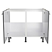 Optifit Spülenunterschrank Jonte984 (L x B x H: 58,1 x 100 x 87 cm, Glanz Lack Anthrazit) | BAUHAUS