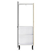 Optifit Midischrank Optikomfort Linus984 (L x B x H: 58,1 x 60 x 176,6 cm, Glanz Lack Anthrazit, Für integrierbaren Kühlschrank) | BAUHAUS