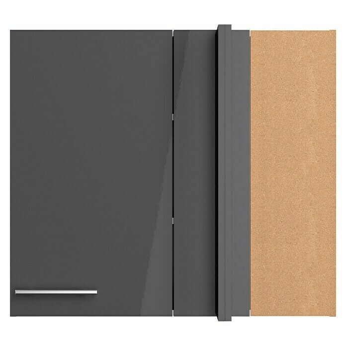 Optifit Eck-Hängeschrank Jonte984 (L x B x H: 34,6 x 85 x 70,4 cm, Glanz Lack Anthrazit) | BAUHAUS