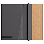 Optifit Eck-Hängeschrank Jonte984 (L x B x H: 34,6 x 85 x 70,4 cm, Glanz Lack Anthrazit) | BAUHAUS